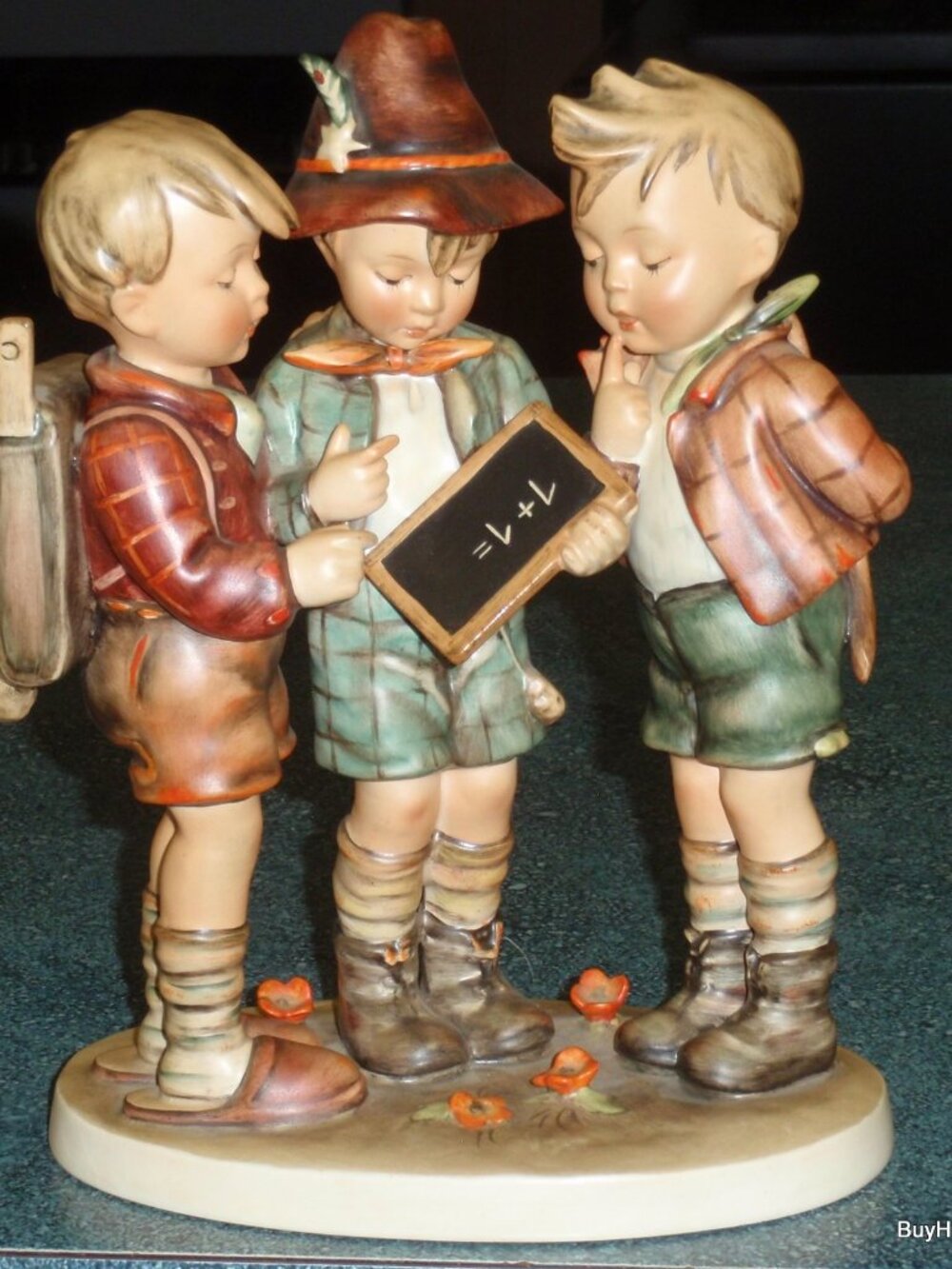 1950s "School Boys" Goebel Hummel Figurine #170 TMK2 FULL BEE - Ultra Rare Gift!